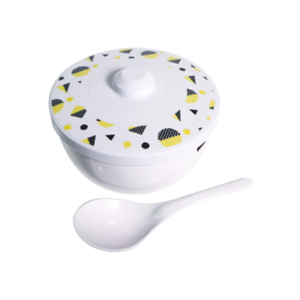 Frisha Rice Bowl with Cover & Spoon