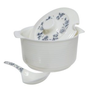 Allison 8" Round Rice Bowl with Cover and Spoon