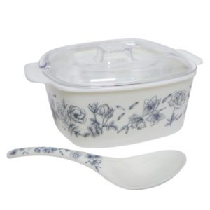 Allison 9" x 4" Square Casserole with PC Cover and Spoon