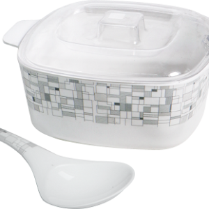 Mosaic 10" Square Casserole with PC Cover and Spoon